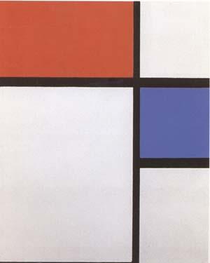 Piet Mondrian Composition No II Composition with Blue and Red (mk09) oil painting image